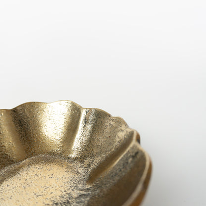Wavy Rim Gold Bowl