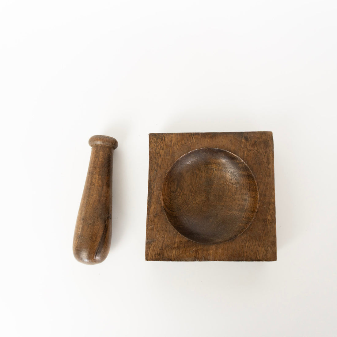 Wood Mortar &amp; Pestle