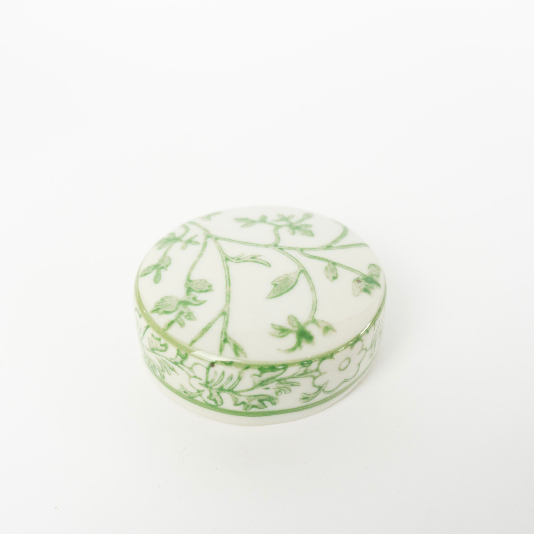 5.5" Green Vine Ginger Jar