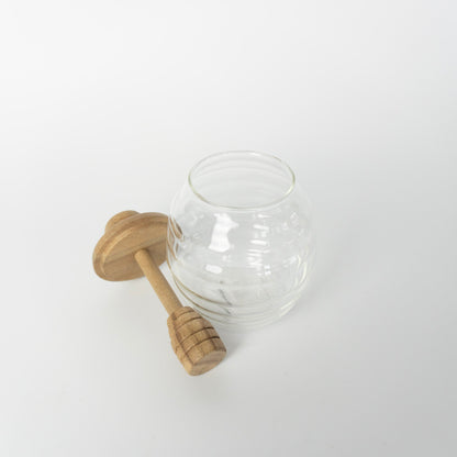 Honey Jar w/Wood Dipper