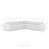 Boone 3-Piece Sectional - Thames Cream | shipping 7/27/2024