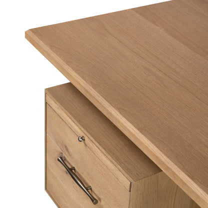 Lauren Desk - Natural Oak Veneer