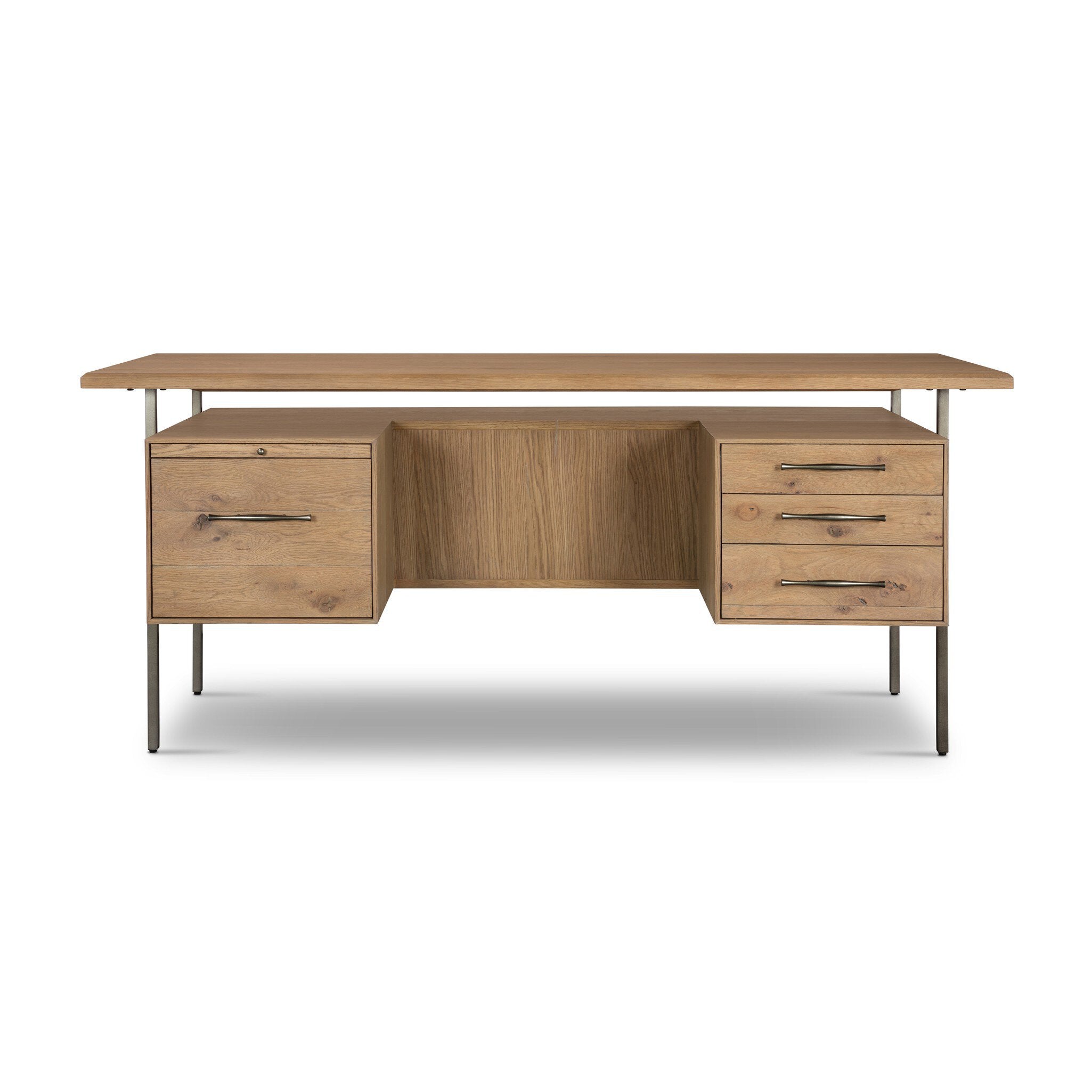 Lauren Desk - Natural Oak Veneer