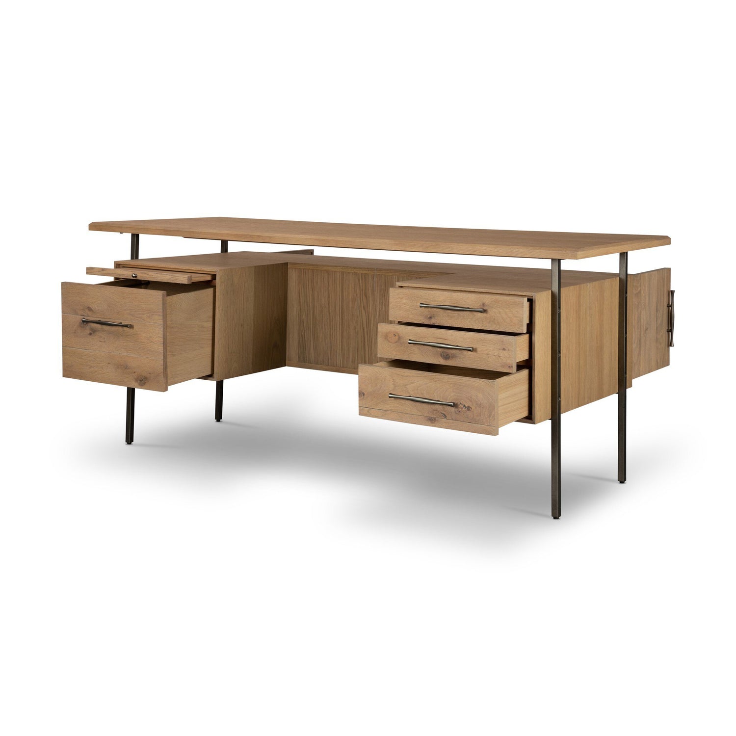 Lauren Desk - Natural Oak Veneer