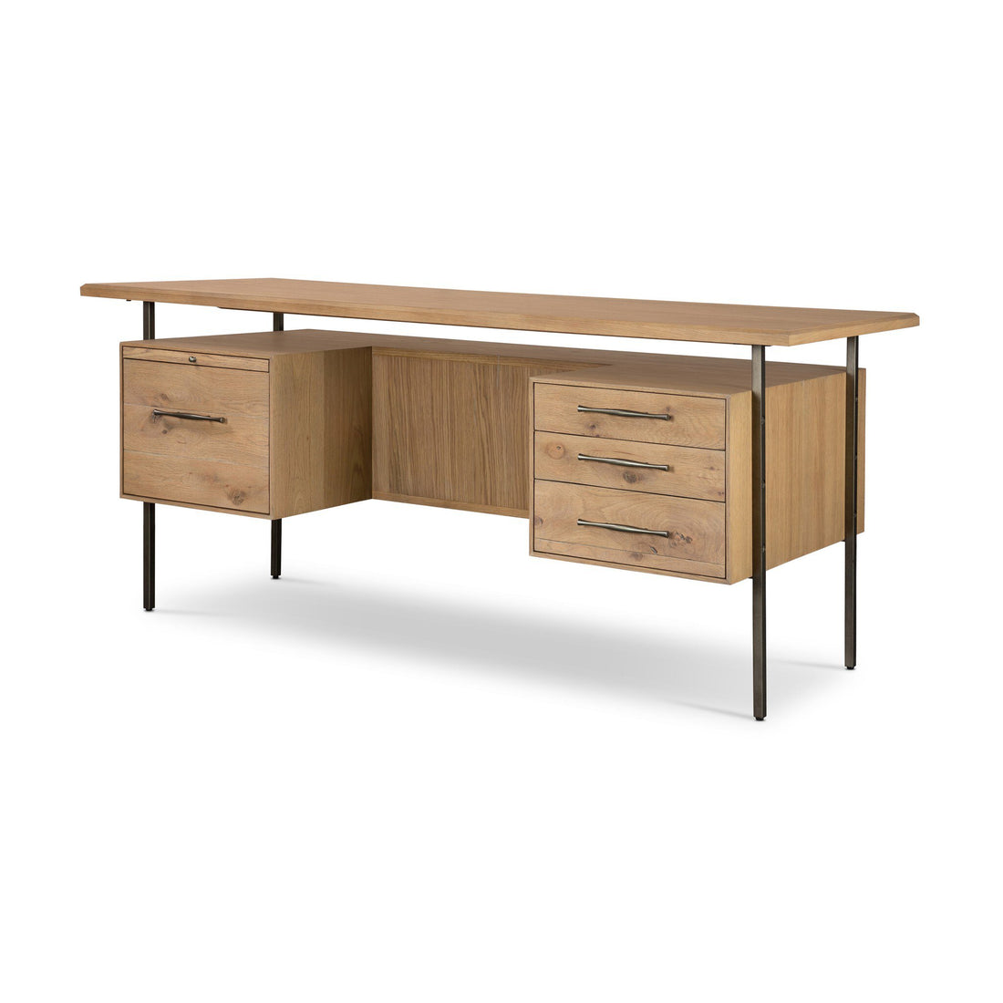 Lauren Desk - Natural Oak Veneer