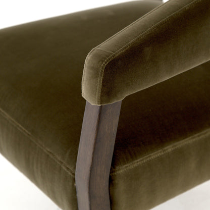 Gary Club Chair - Surrey Olive