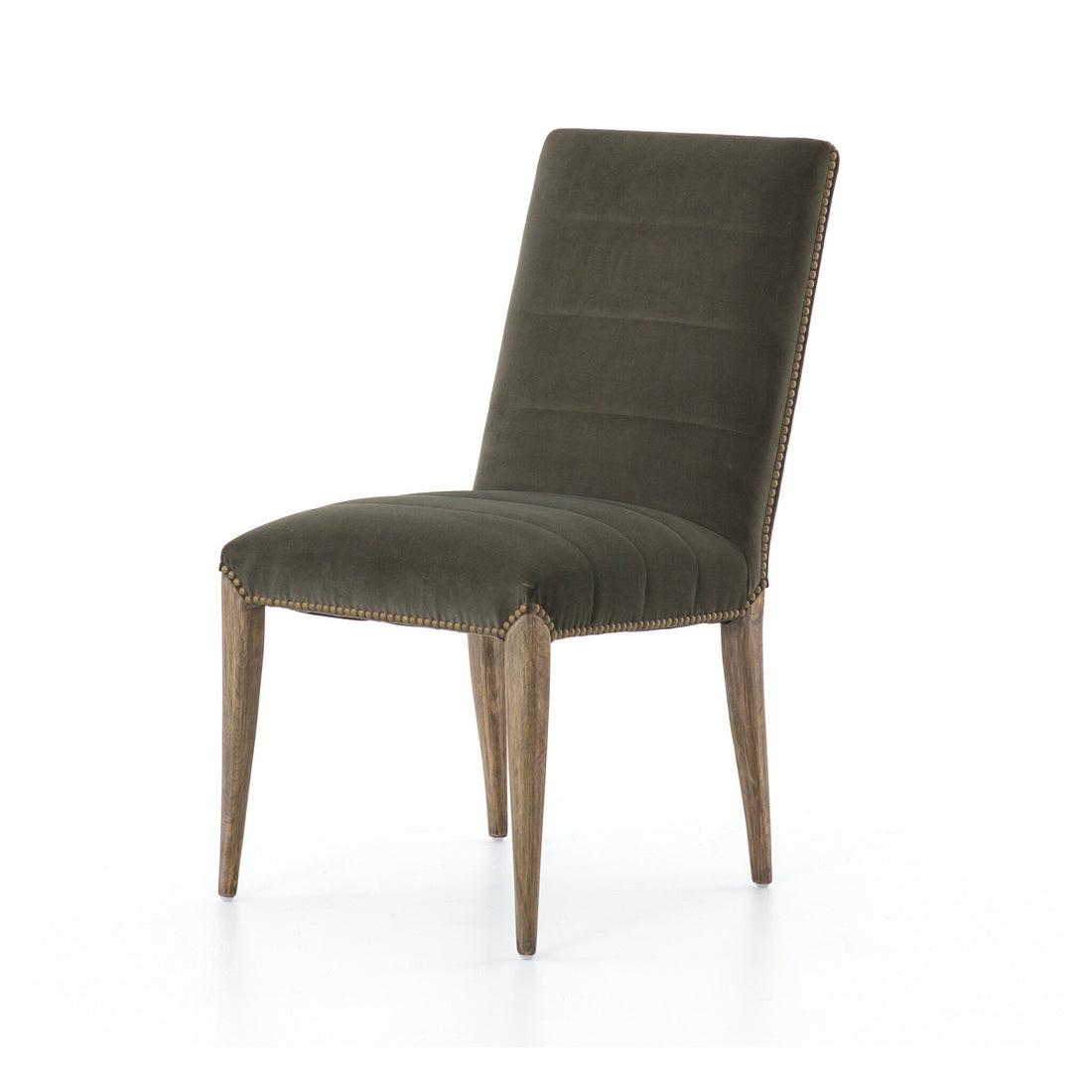 Nate Dining Chair - Modern Velvet Loden