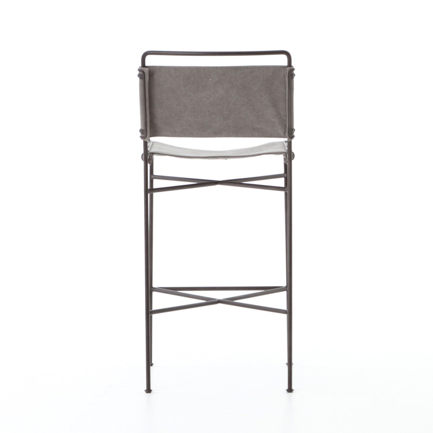 Wharton Bar Stool - Stonewash Grey