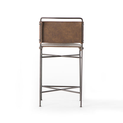 Wharton Counter Stool - Distressed Brown