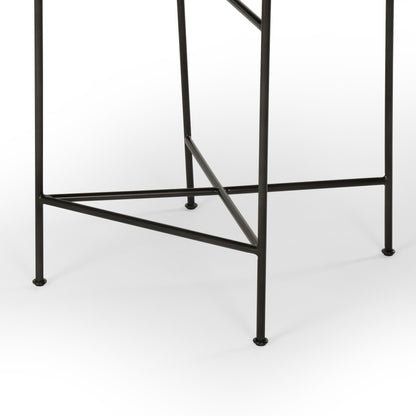 Wharton Bar + Counter Stool - Distressed Black