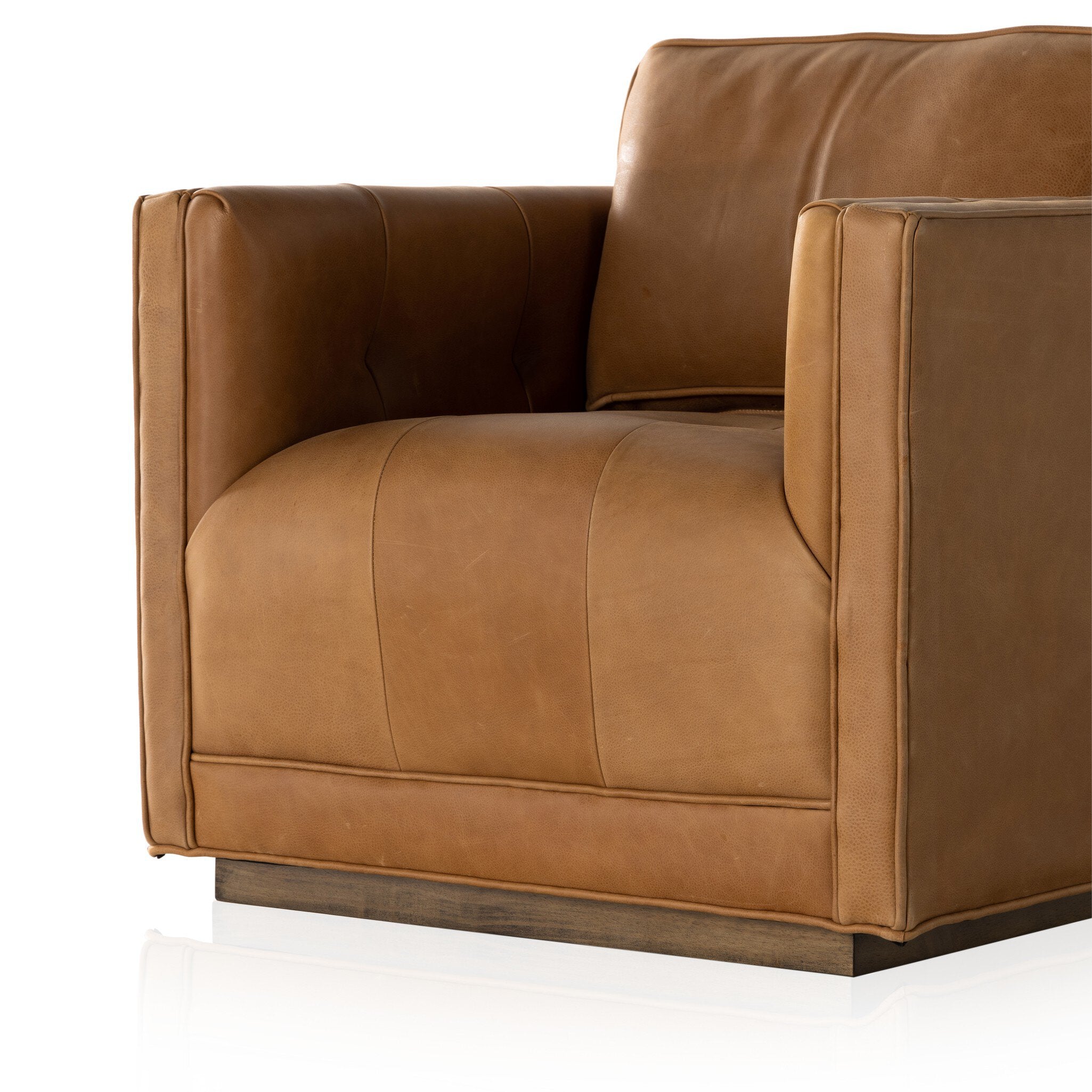 Kiera Swivel Chair - Palermo Cognac