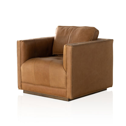 Kiera Swivel Chair - Palermo Cognac