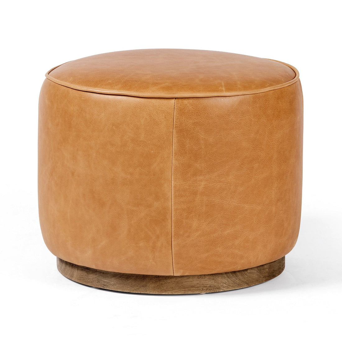 Sinclair Round Ottoman - Palermo Butterscotch