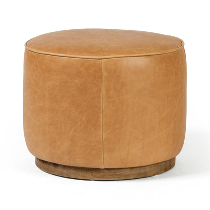 Sinclair Round Ottoman - Palermo Butterscotch