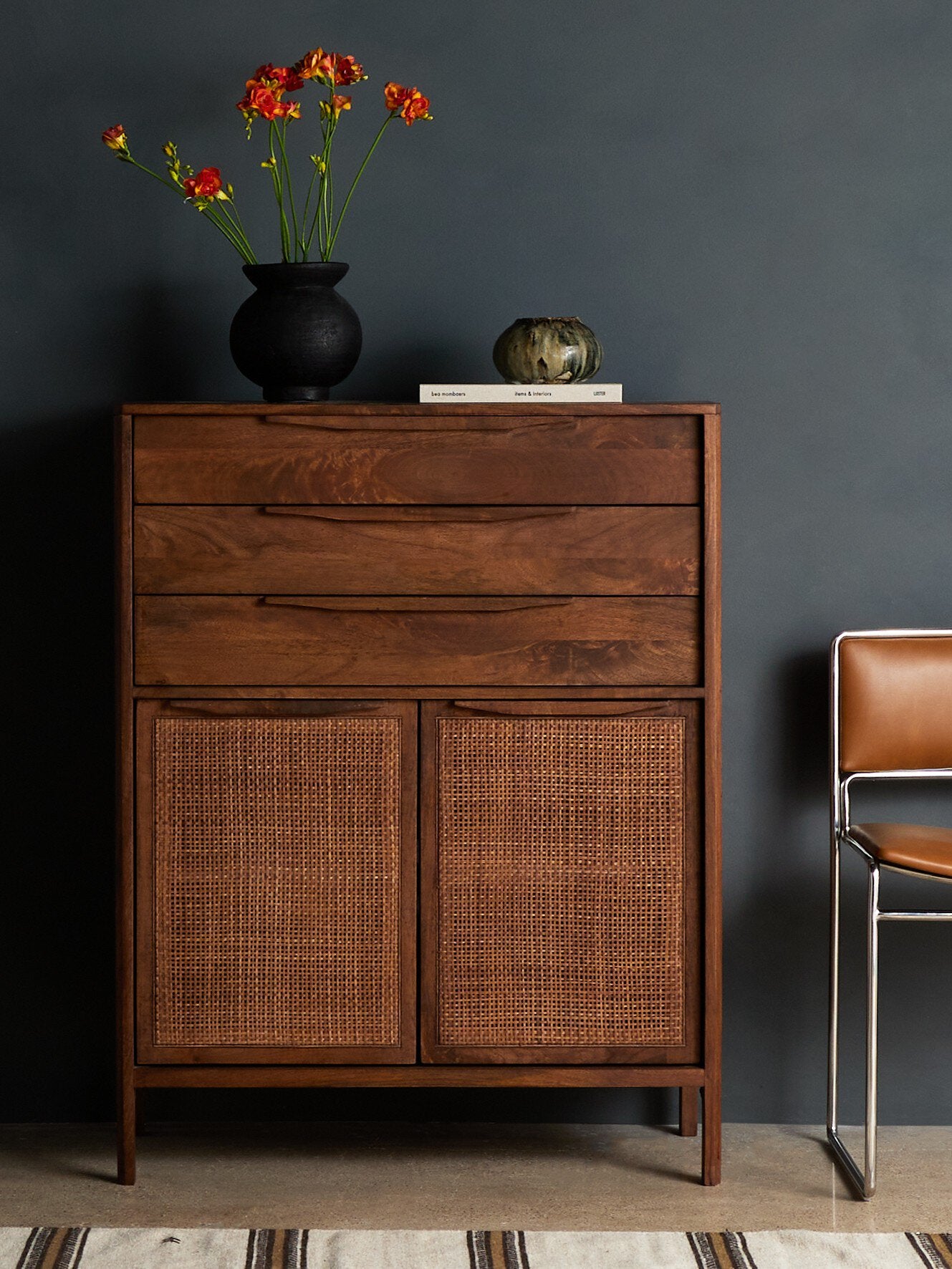 Sydney Tall Dresser - Brown Wash