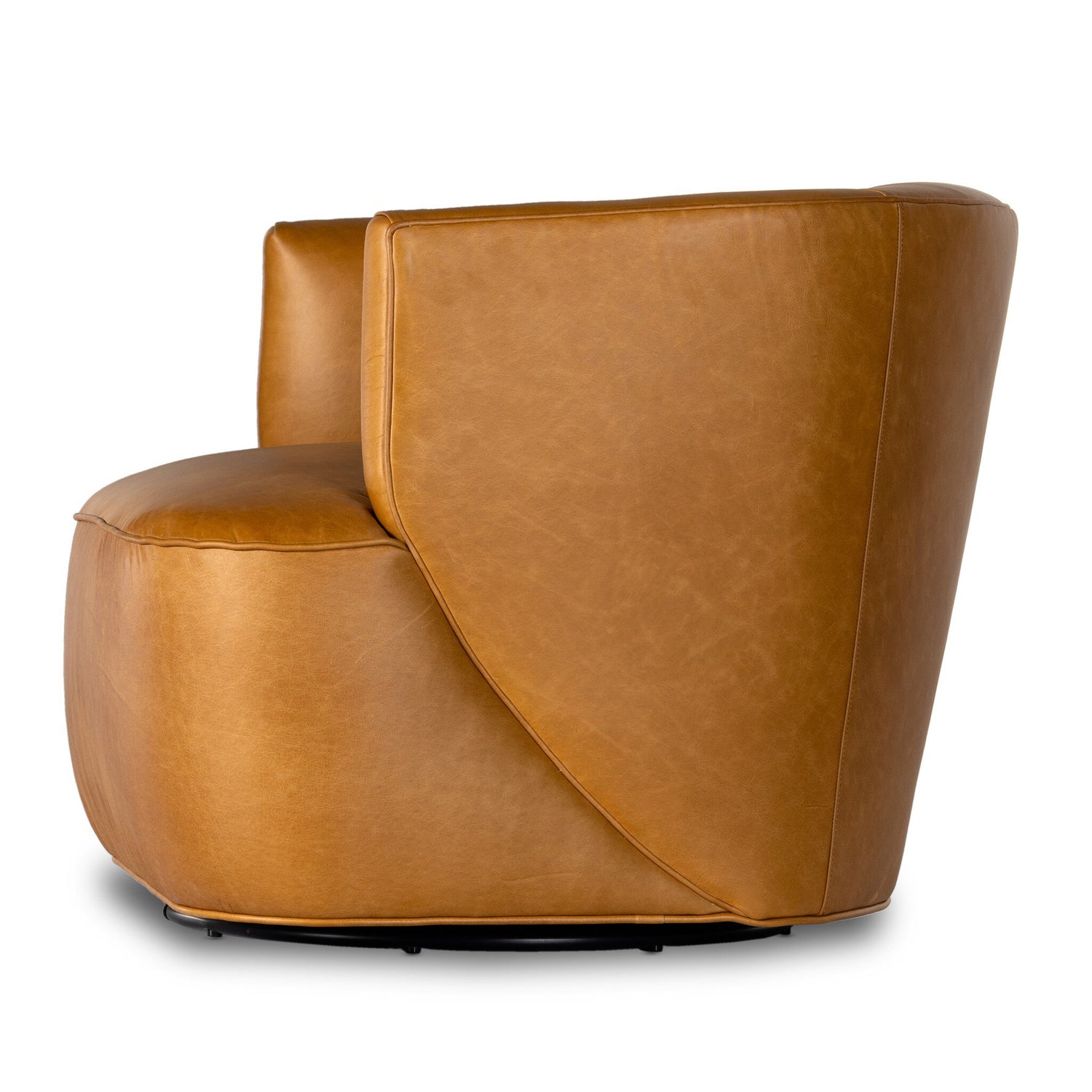 Mila Swivel Chair - Osorno Camel