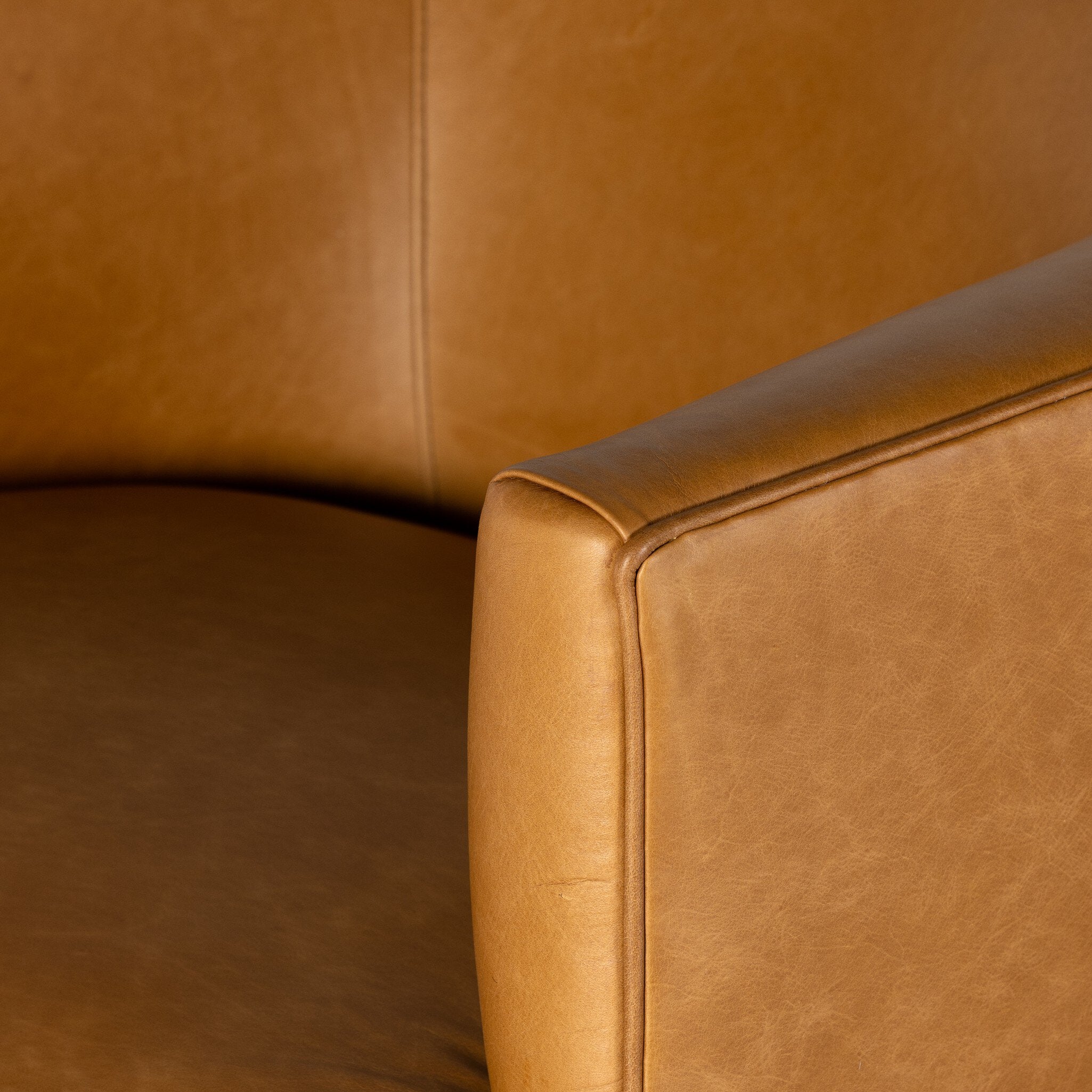 Mila Swivel Chair - Osorno Camel