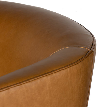 Mila Swivel Chair - Osorno Camel