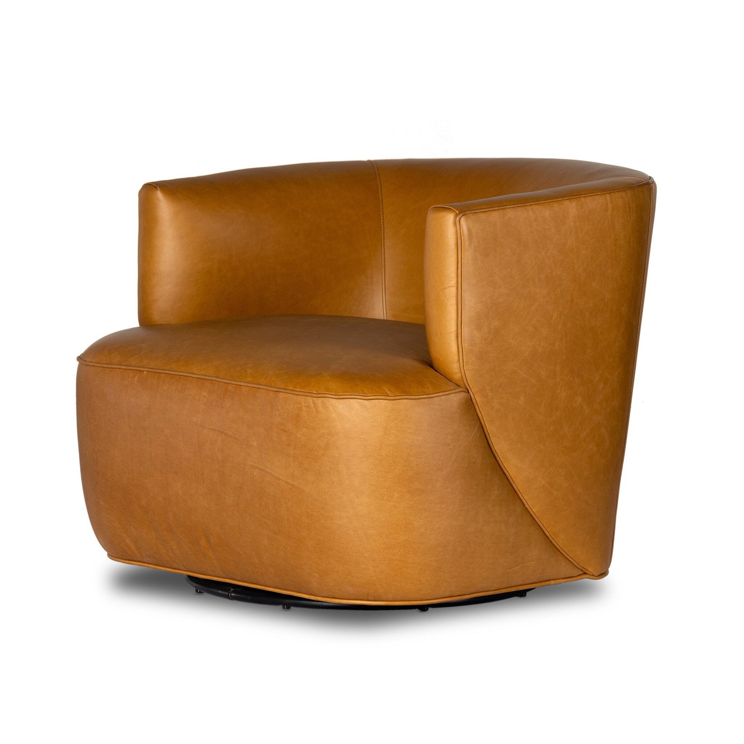 Mila Swivel Chair - Osorno Camel