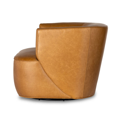 Mila Swivel Chair - Osorno Camel