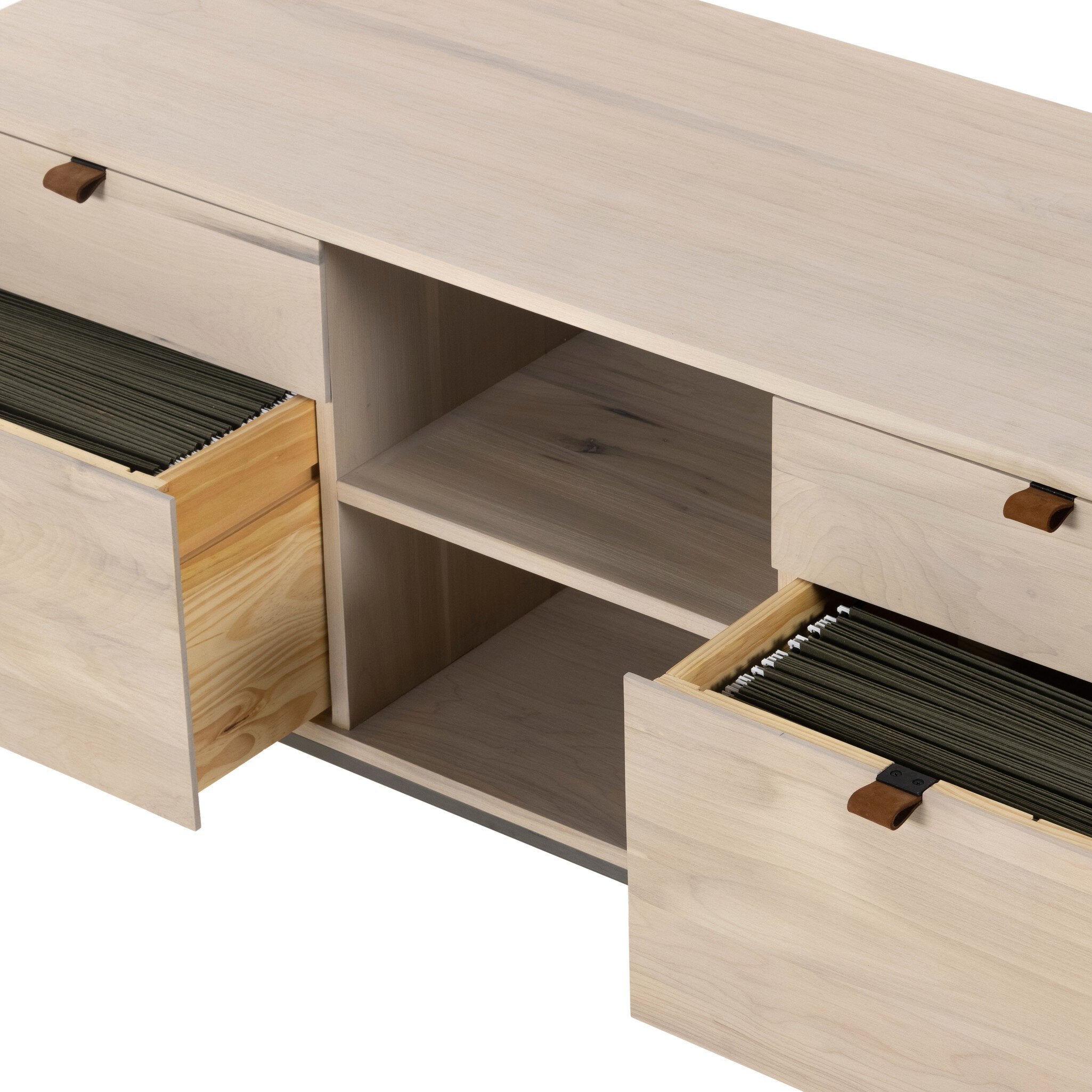 Trey Modular Filing Credenza - Dove Poplar