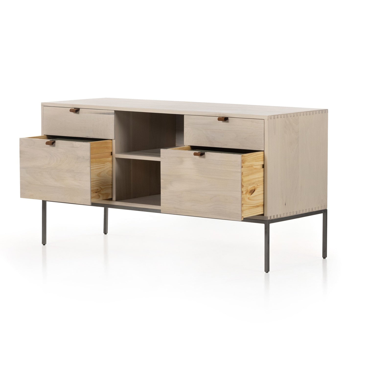 Trey Modular Filing Credenza - Dove Poplar