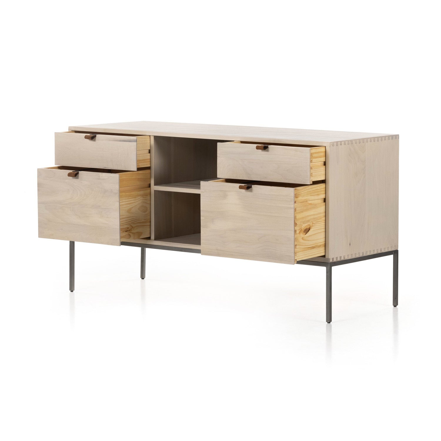 Trey Modular Filing Credenza - Dove Poplar