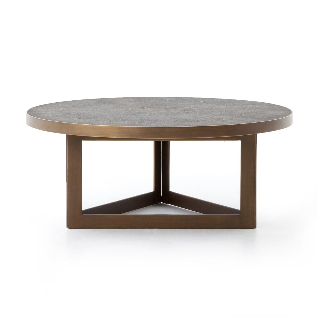 Shagreen Round Coffee Table - Grey Shagreen