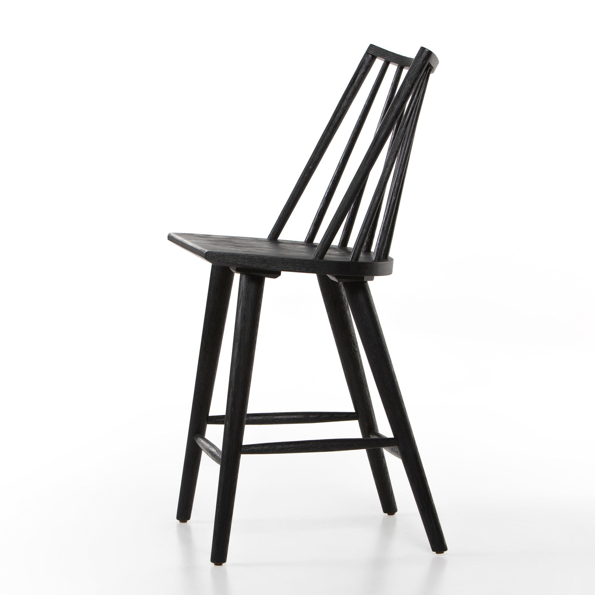 Lewis Windsor Bar + Counter Stool - Black Oak