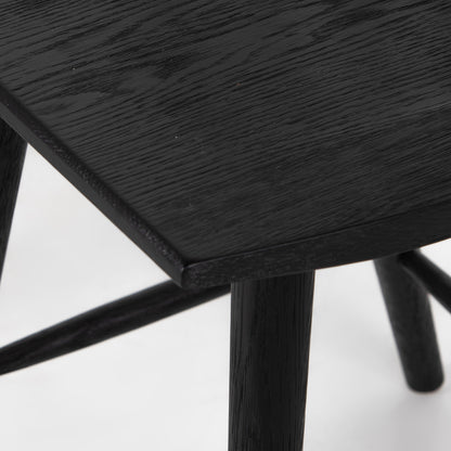 Lewis Windsor Bar + Counter Stool - Black Oak