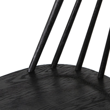 Lewis Windsor Bar + Counter Stool - Black Oak