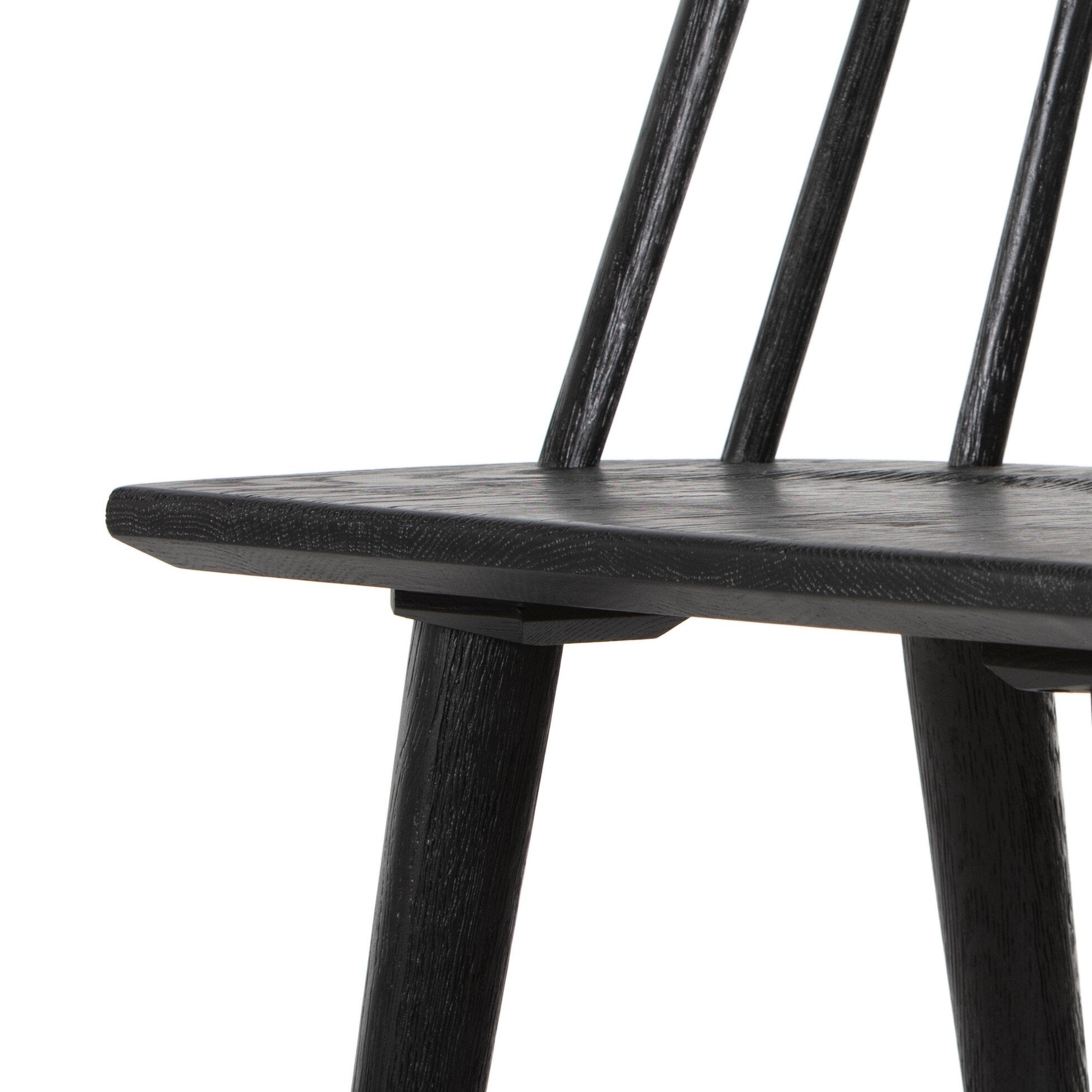 Lewis Windsor Bar + Counter Stool - Black Oak