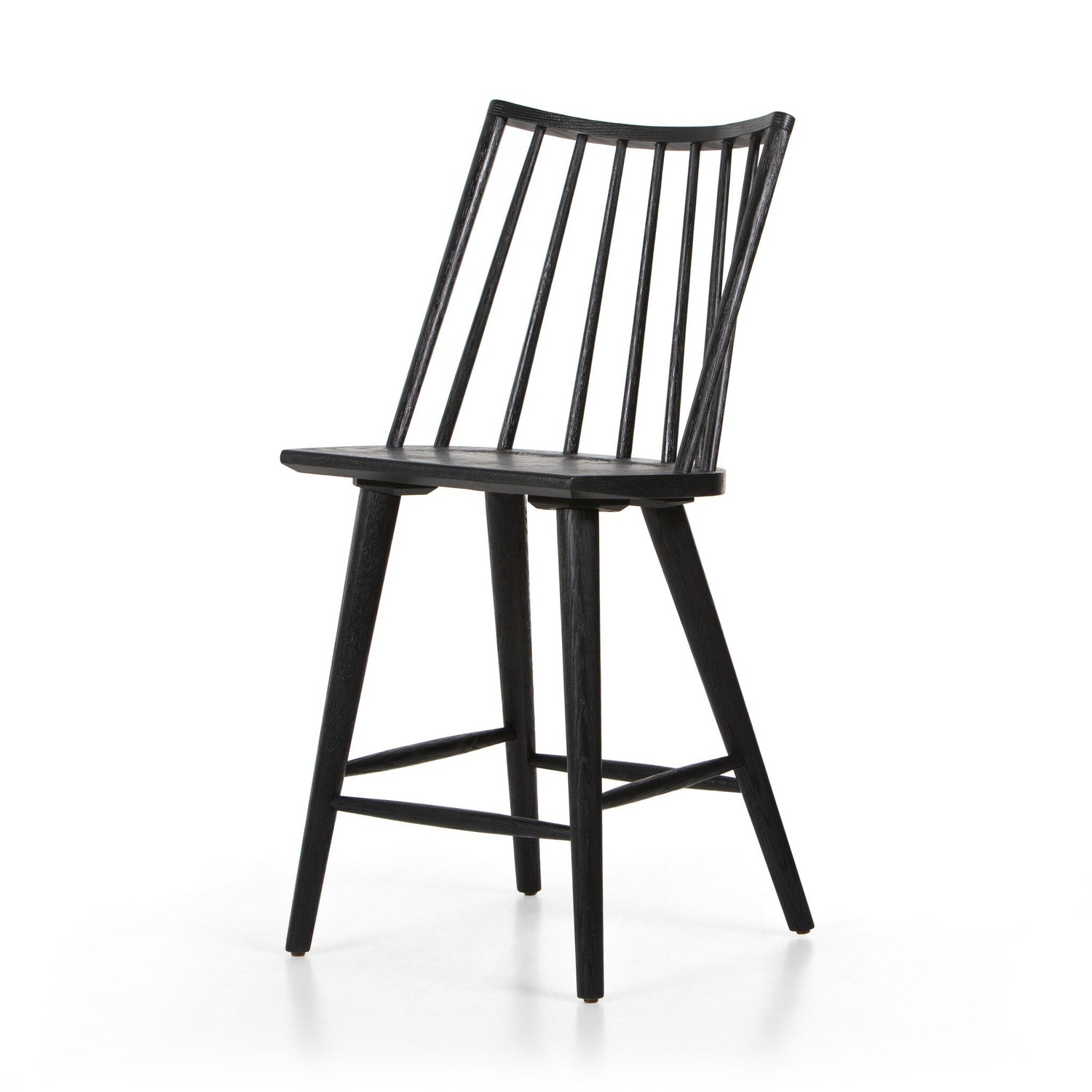 Lewis Windsor Bar + Counter Stool - Black Oak