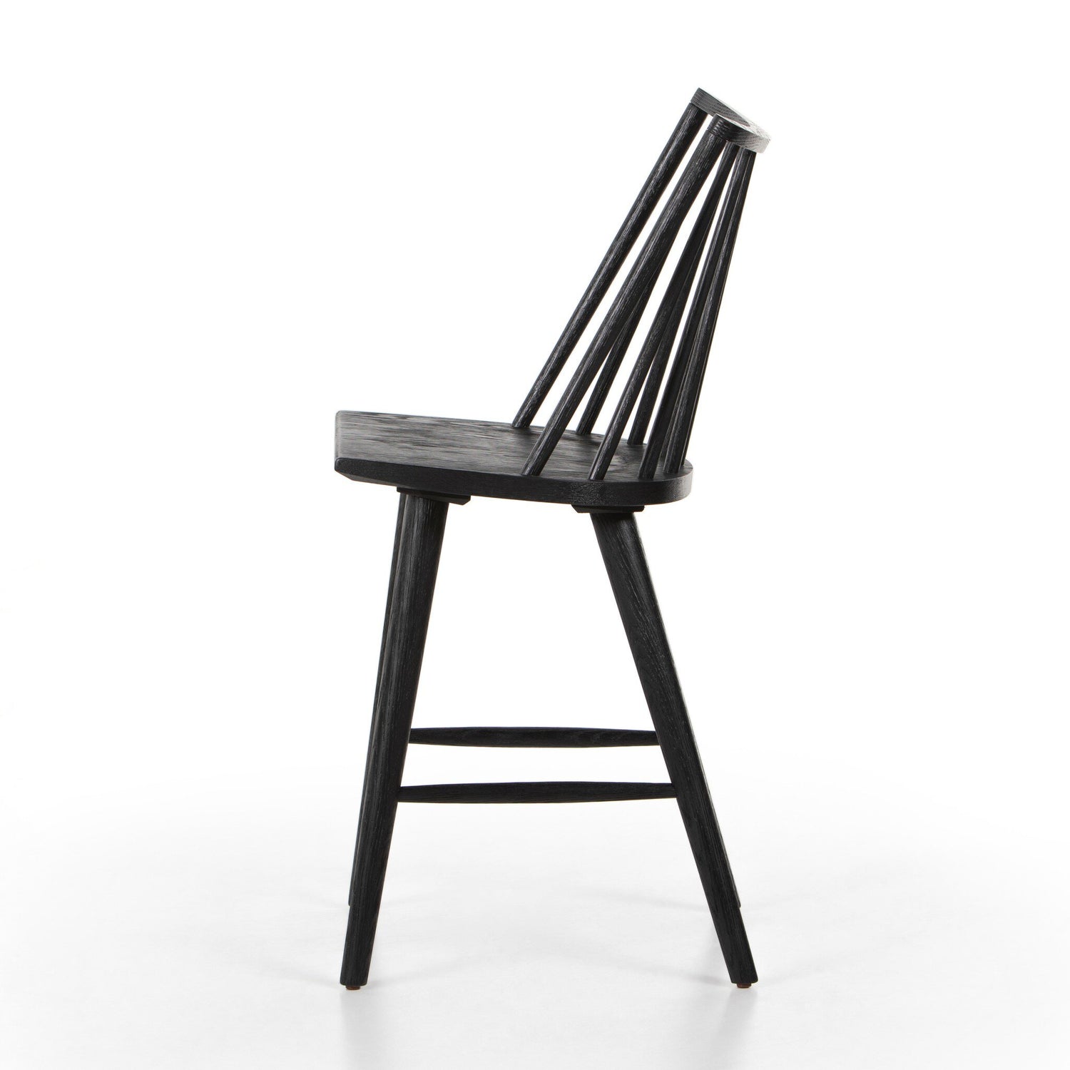 Lewis Windsor Bar + Counter Stool - Black Oak