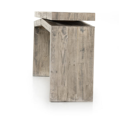 Matthes Reclaimed Pine Console Table - Weathered Wheat