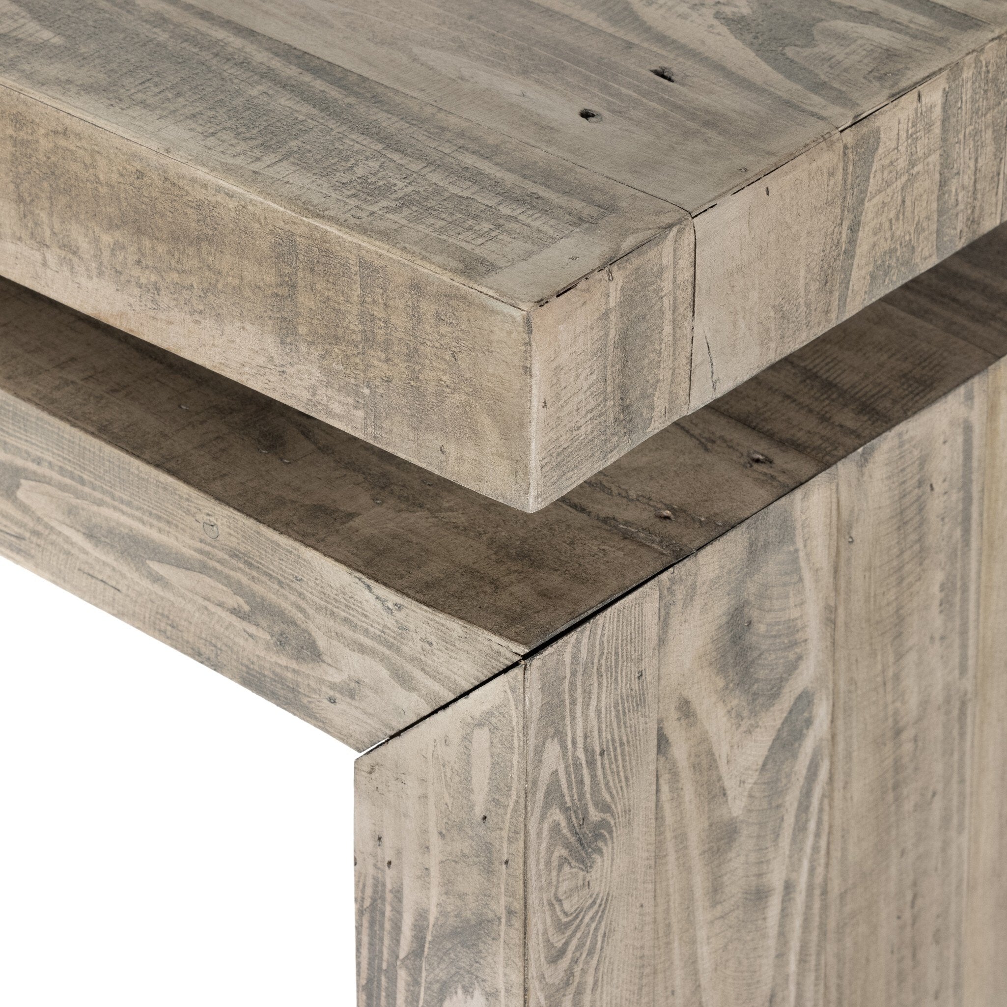 Matthes Reclaimed Pine Console Table - Weathered Wheat