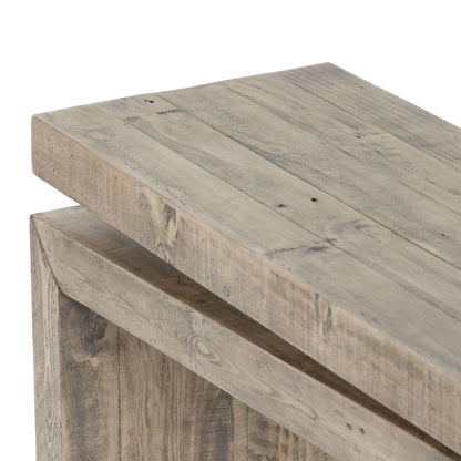 Matthes Reclaimed Pine Console Table - Weathered Wheat