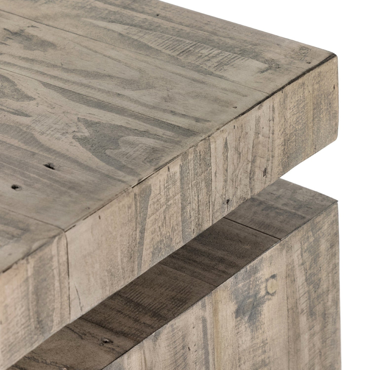 Matthes Reclaimed Pine Console Table - Weathered Wheat