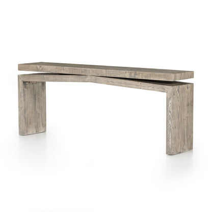 Matthes Reclaimed Pine Console Table - Weathered Wheat