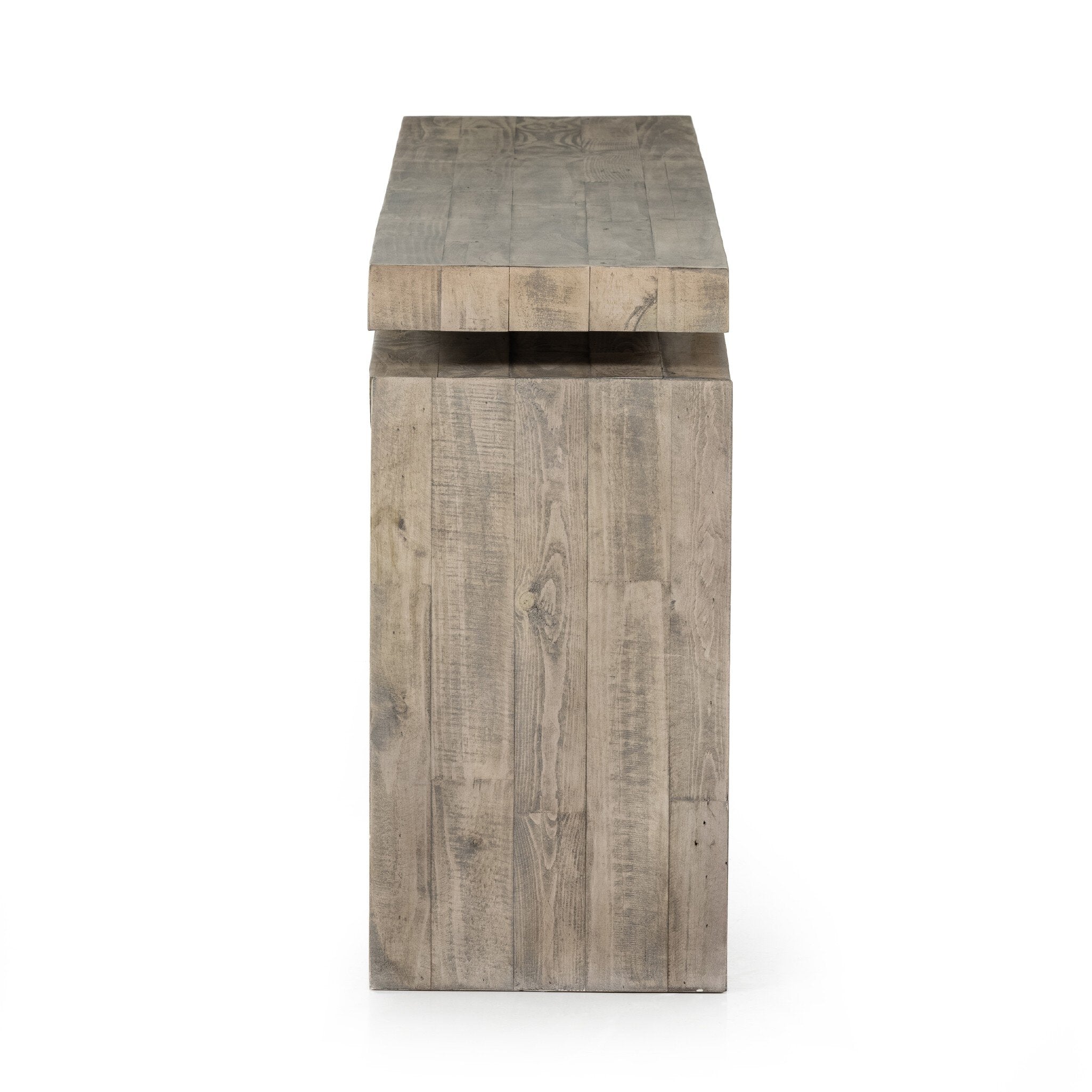 Matthes Reclaimed Pine Console Table - Weathered Wheat