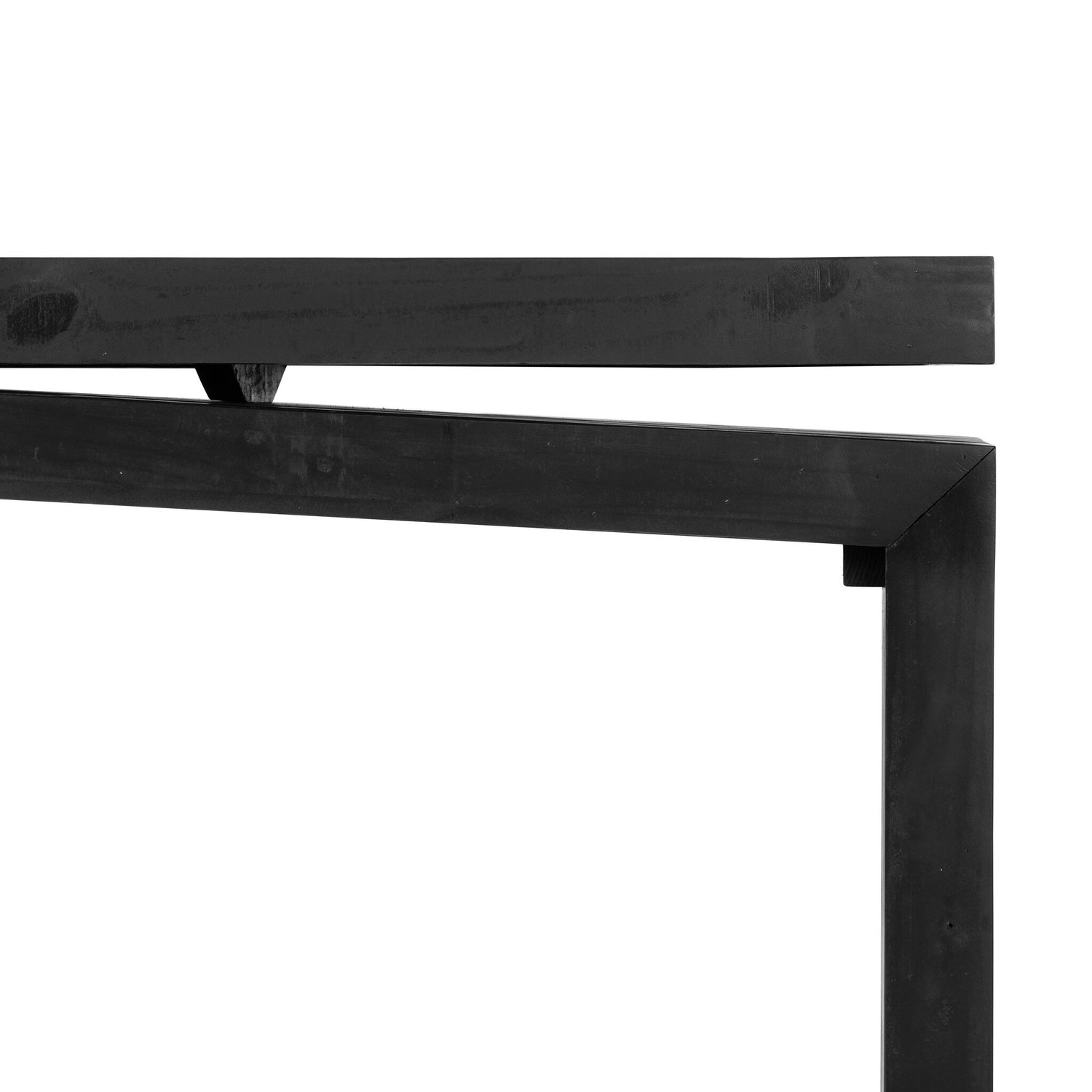 Matthes Reclaimed Pine Console Table - Aged Black Pine