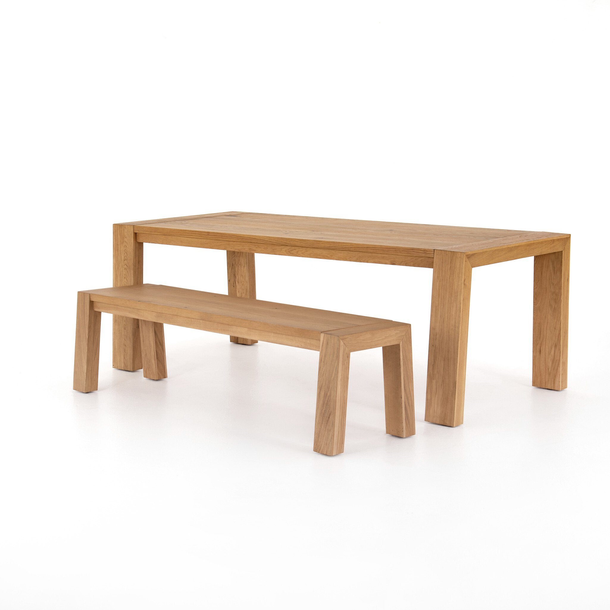 Capra Dining Table - Light Oak Resin