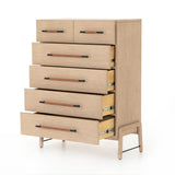 Rosedale 6 Drawer Tall Dresser - Yucca Oak Veneer | shipping 9/22/2024