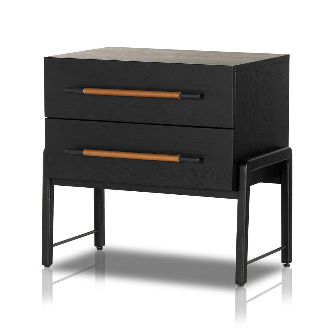 Rosedale Nightstand - Ebony Oak Veneer