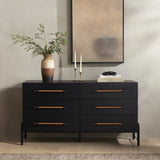Rosedale 6 Drawer Dresser - Ebony Oak Veneer | ready to ship!