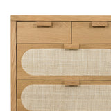Allegra 8 Drawer Dresser - Honey Oak Veneer