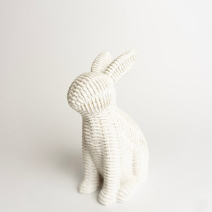 White Rattan Bunny