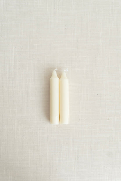 4&quot; Unscented Taper Candle Single