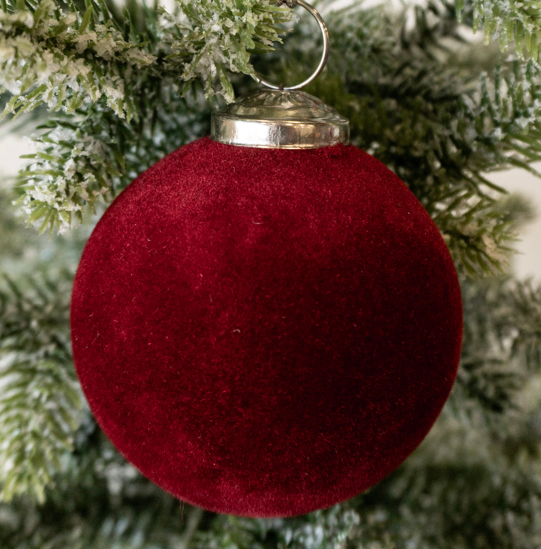 3&quot; Berry Flocked Ball Ornament