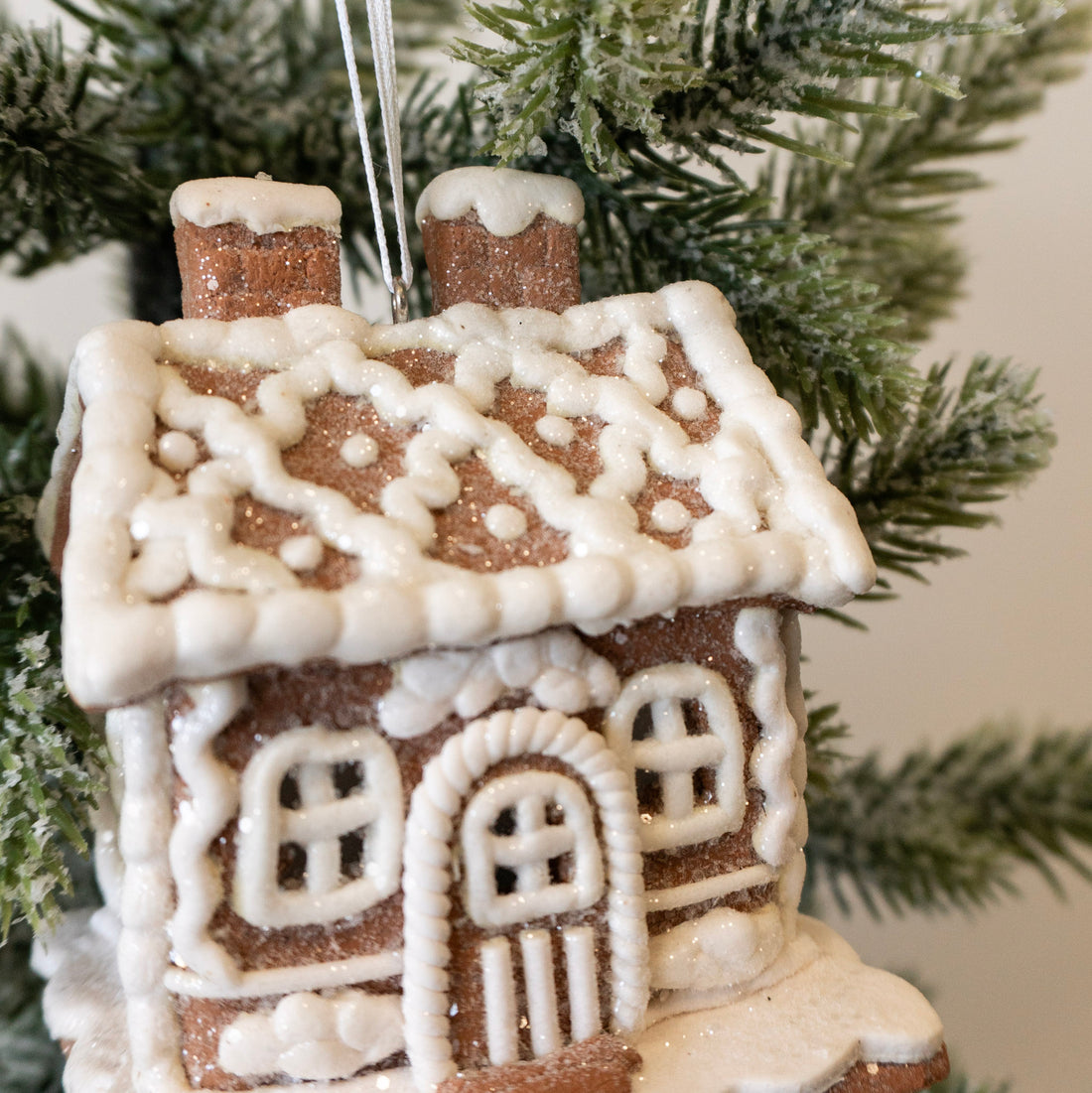 Lighted Gingerbread House Ornament (2)
